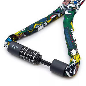 eWheel számzáras rollerzár (5 digites, multicolor mintás szövet) 2